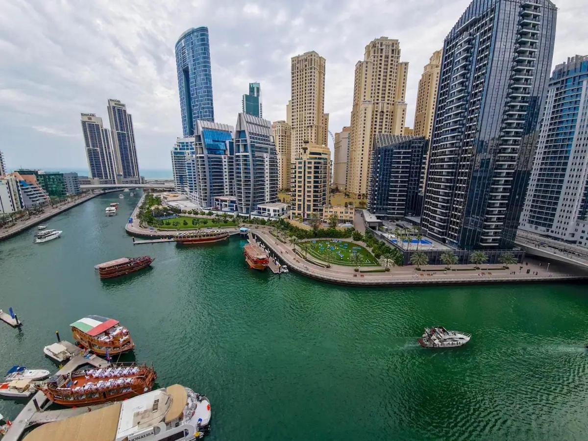 Dubai Marina Amazing View Sea View Leilighet Eksteriør bilde